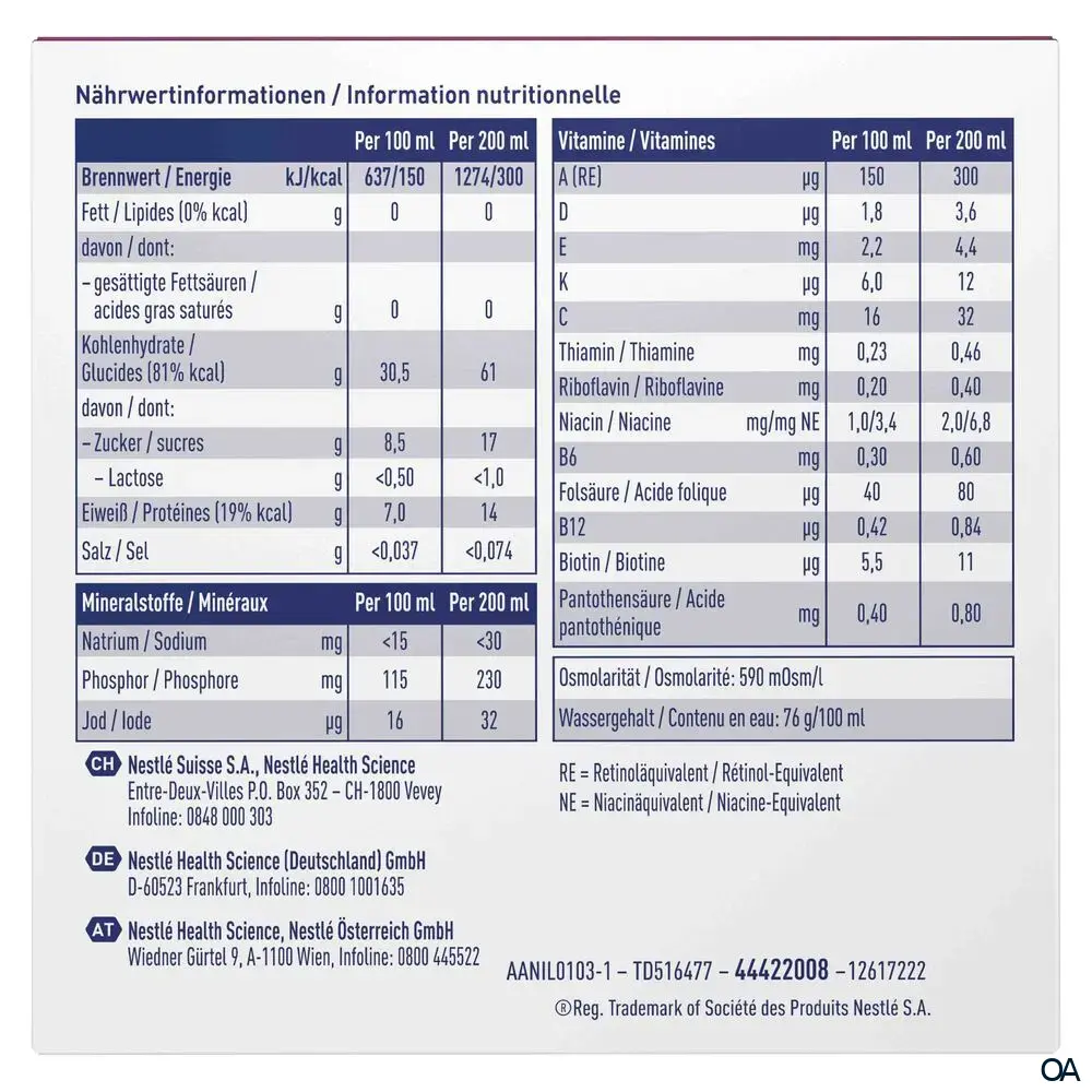 Resource® ULTRA fruit Waldbeer Trinknahrung 200 ml