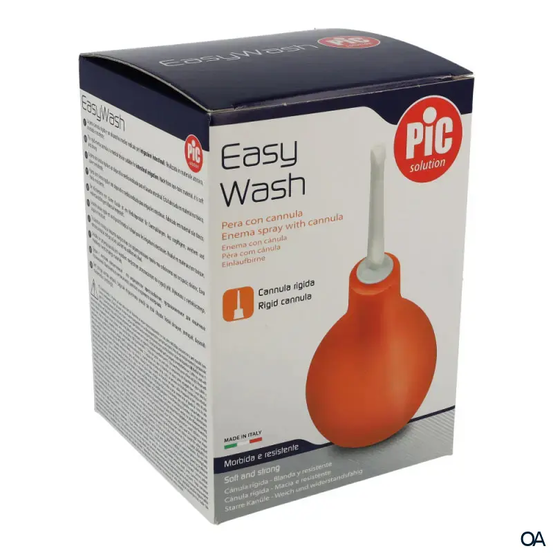 Pic Solution Easy Wash Klistierspritze + Kanüle 224 ml - birnförmig