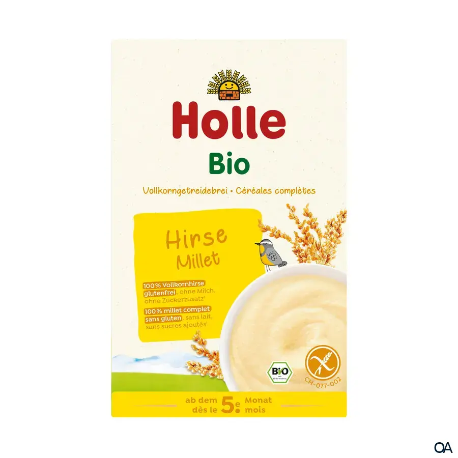 Holle Bio-Vollkorngetreidebrei Hirse