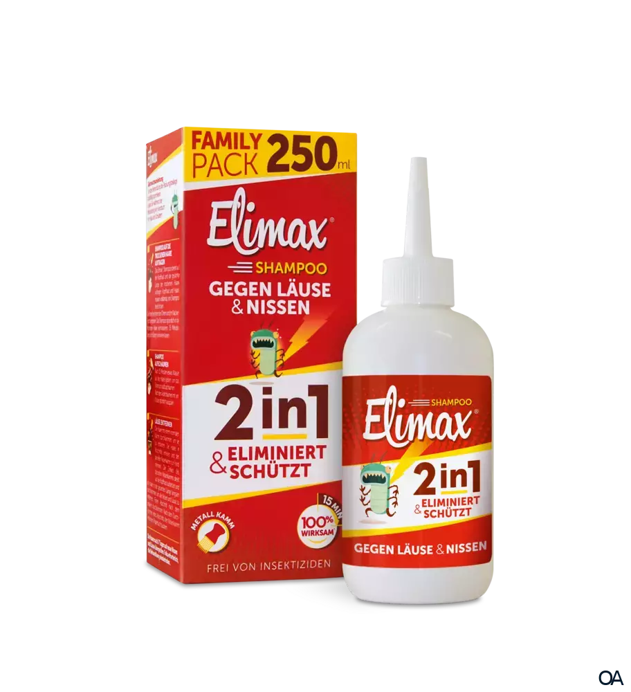 Elimax® Shampoo gegen Läuse & Nissen mit Läuseschutzfaktor