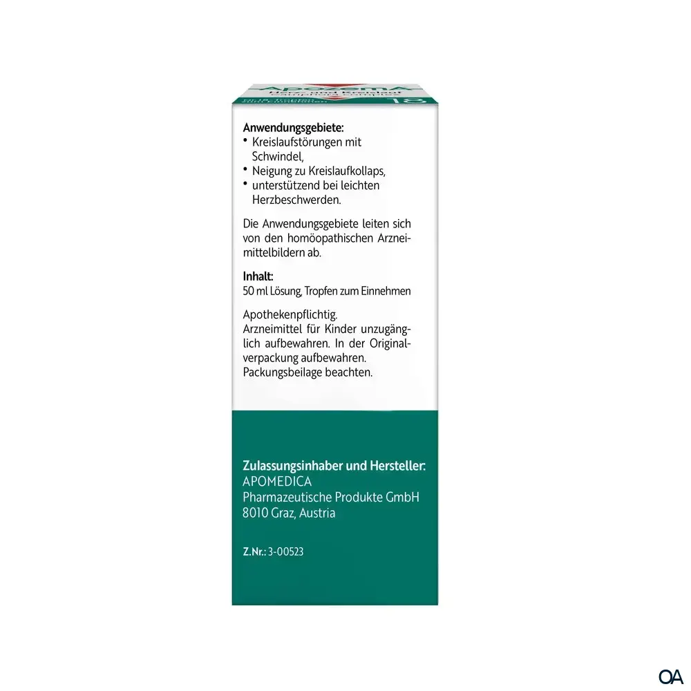 Apozema® Herz- und Kreislauf Camphora complex Nr. 18 Tropfen zum Einnehmen