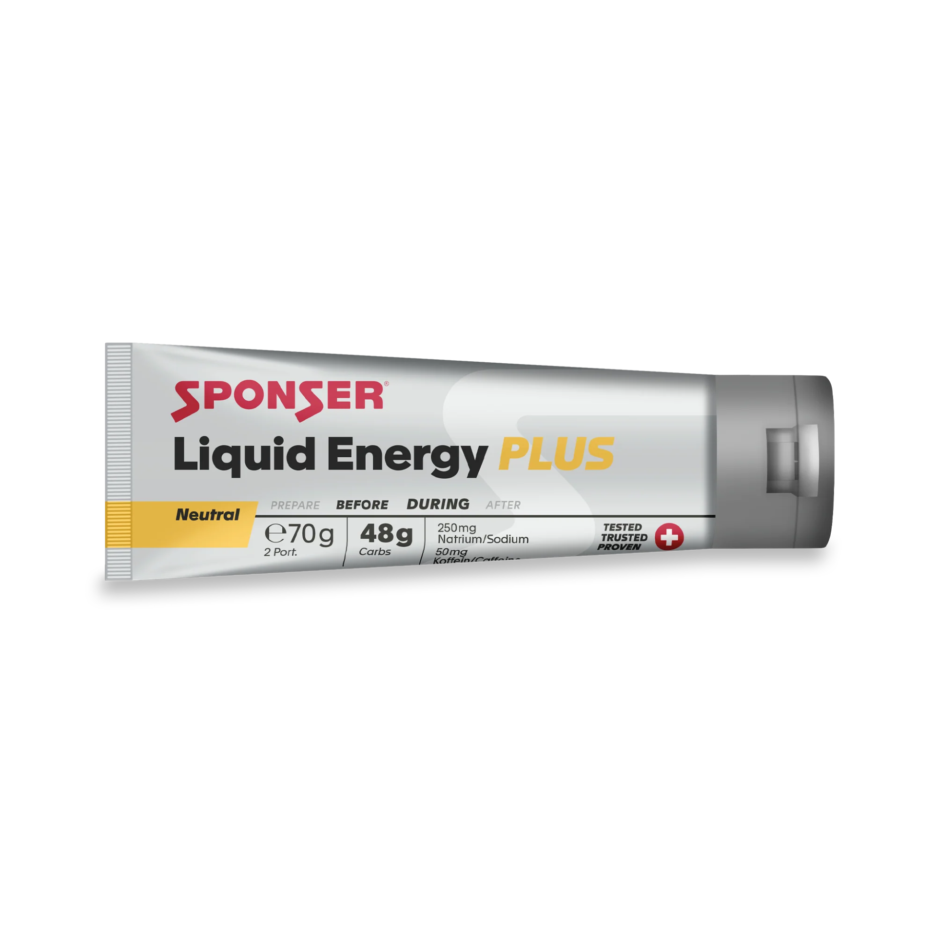 SPONSER® Liquid Energy Plus - Kohlenhydrat Gel - Neutral