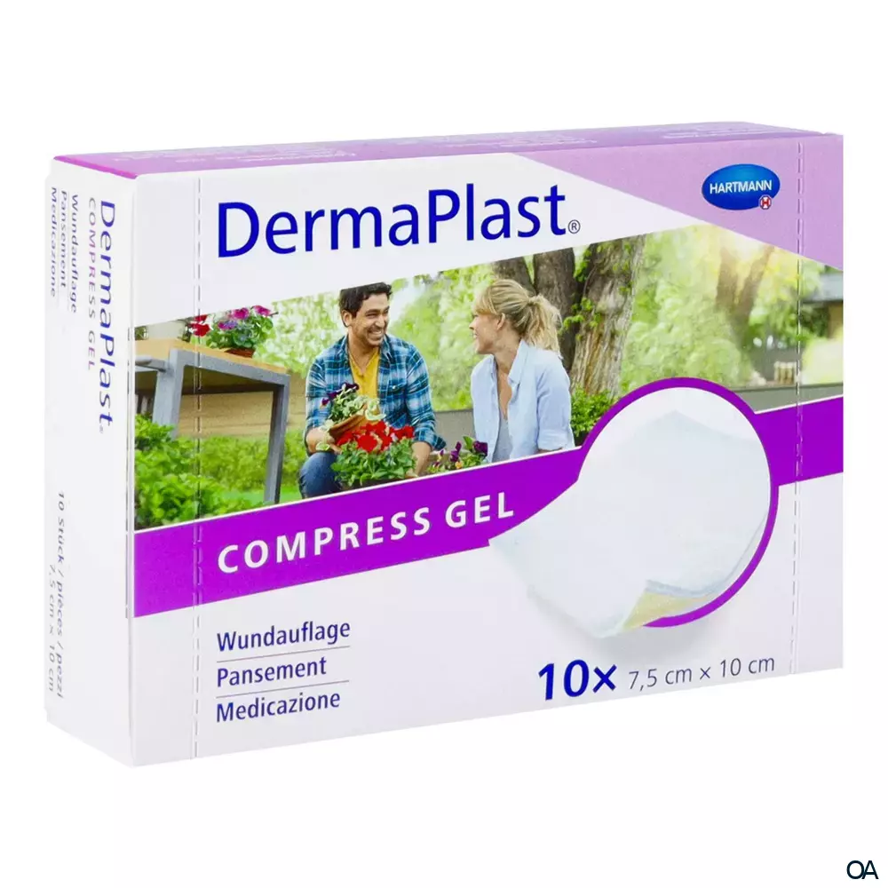 DermaPlast® Compress Gel beschichtete Wundkompresse 7,5 x 10 cm