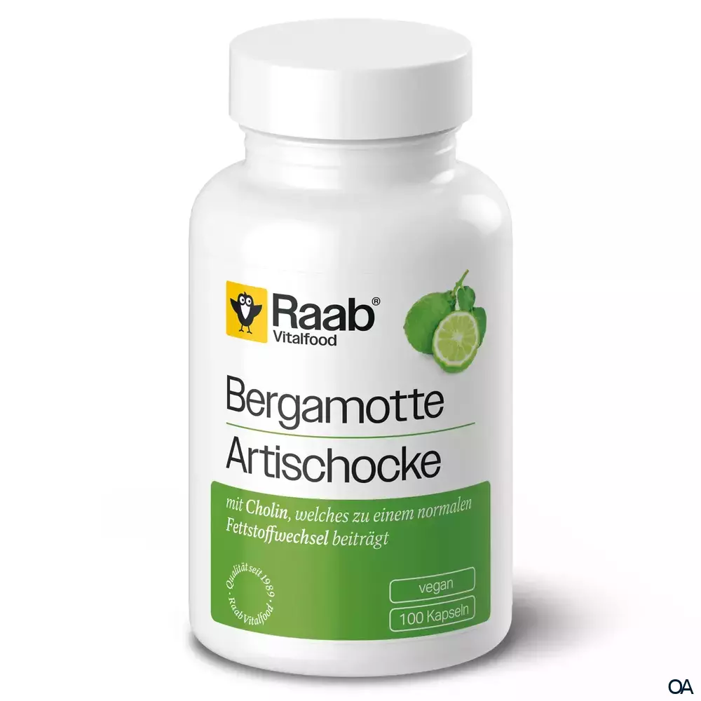 Raab® Vitalfood Bergamotte - Artischocke Kapseln