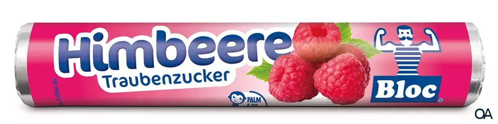Bloc® Traubenzucker Himbeere Rolle Bloc® Traubenzucker Himbeere Rolle