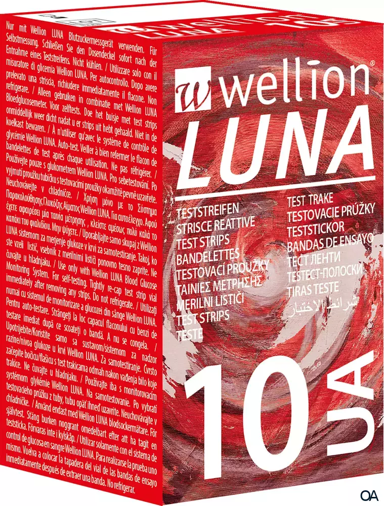 Wellion® LUNA Harnsäure Teststreifen UA Wellion® LUNA Harnsäure Teststreifen UA