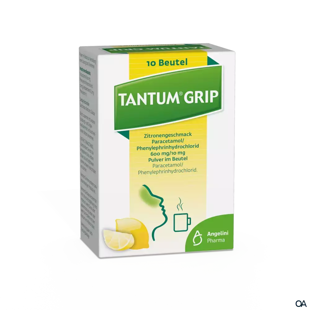 Tantum Grip Zitronengeschmack 600 mg/10 mg Pulver Tantum Grip Zitronengeschmack 600 mg/10 mg Pulver