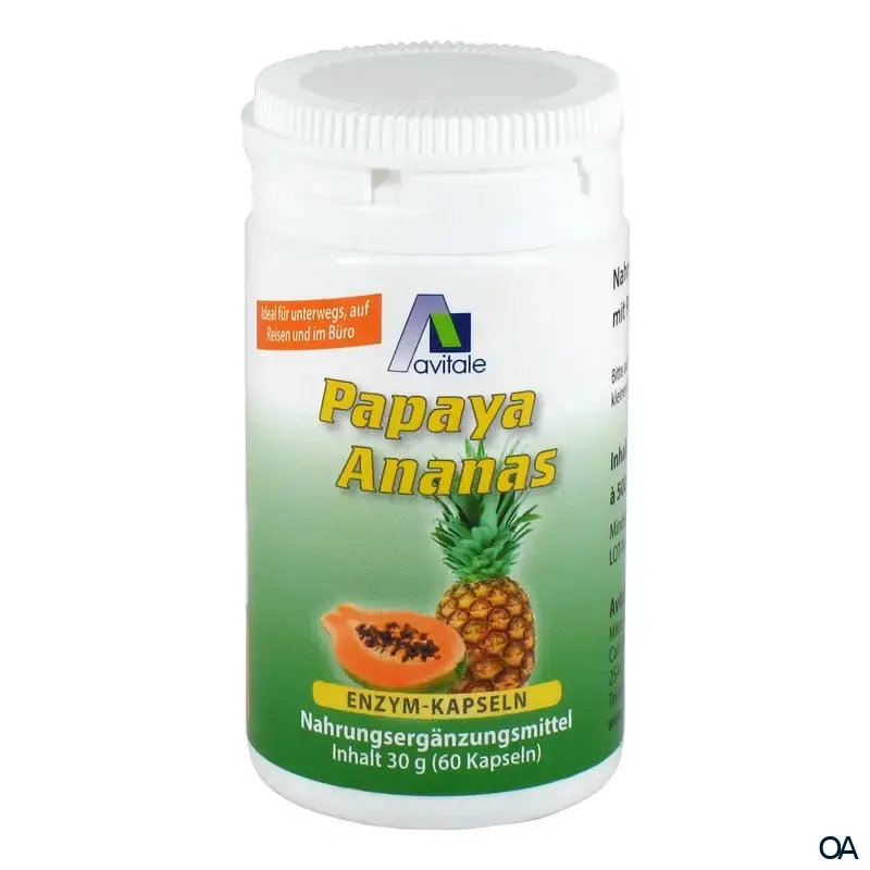 Avitale Papaya-Ananas Enzym Kapseln Avitale Papaya-Ananas Enzym Kapseln