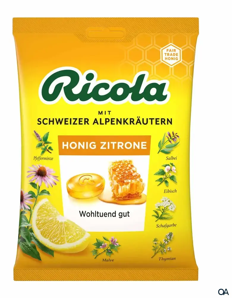 Ricola Honig Zitrone Bonbons Beutel Ricola Honig Zitrone Bonbons Beutel