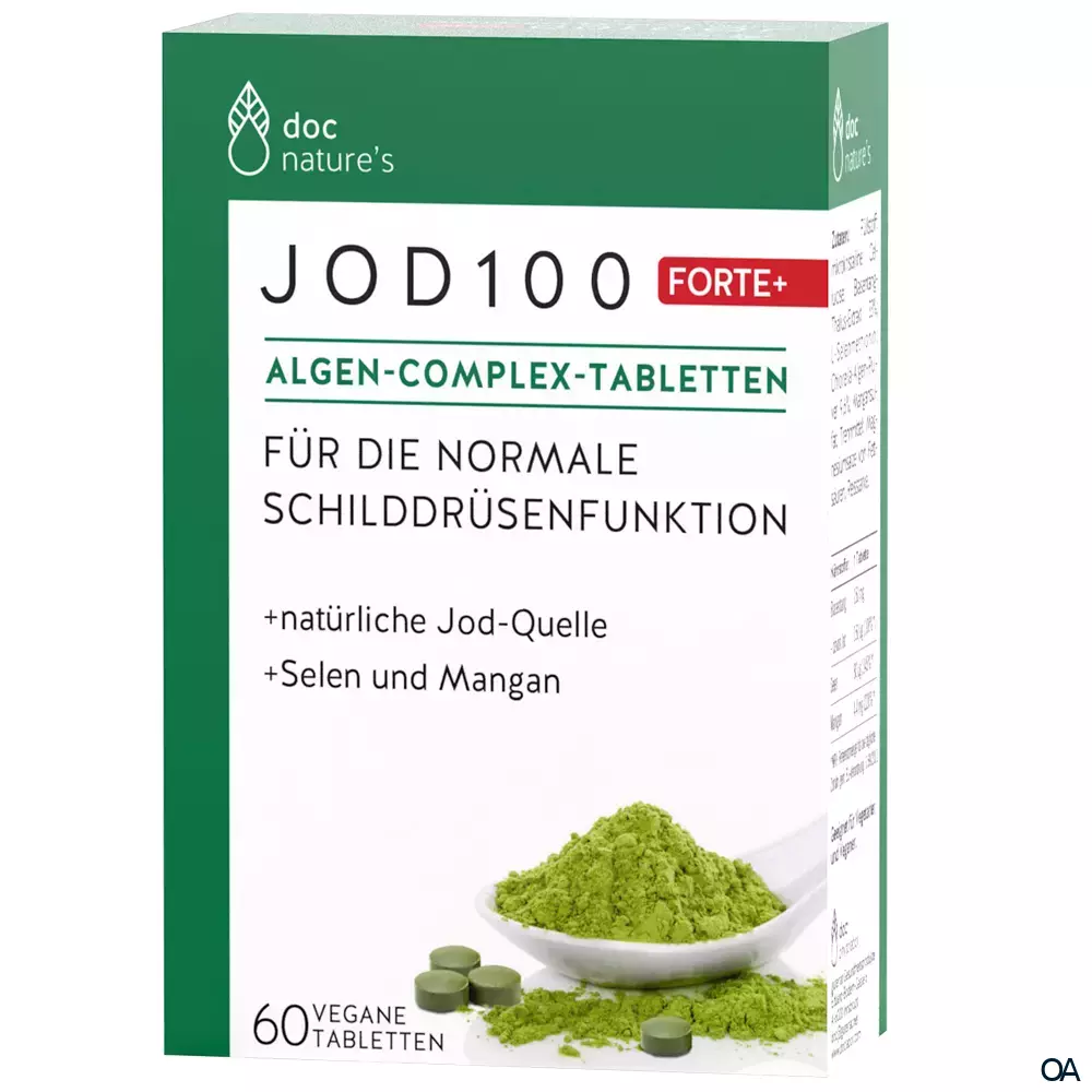 doc nature’s Jod 100 Forte + Algen-Complex-Tabletten doc nature’s Jod 100 Forte + Algen-Complex-Tabletten