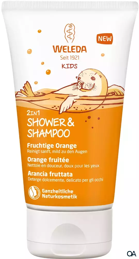 Weleda Kids 2in1 Shower & Shampoo Fruchtige Orange Weleda Kids 2in1 Shower & Shampoo Fruchtige Orange