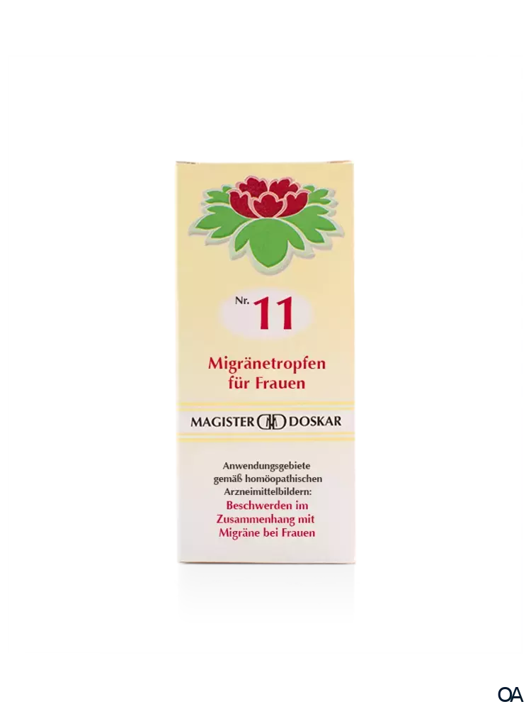 Doskar Tropfen Nr. 11 - Migränetropfen für Frauen Doskar Tropfen Nr. 11 - Migränetropfen für Frauen