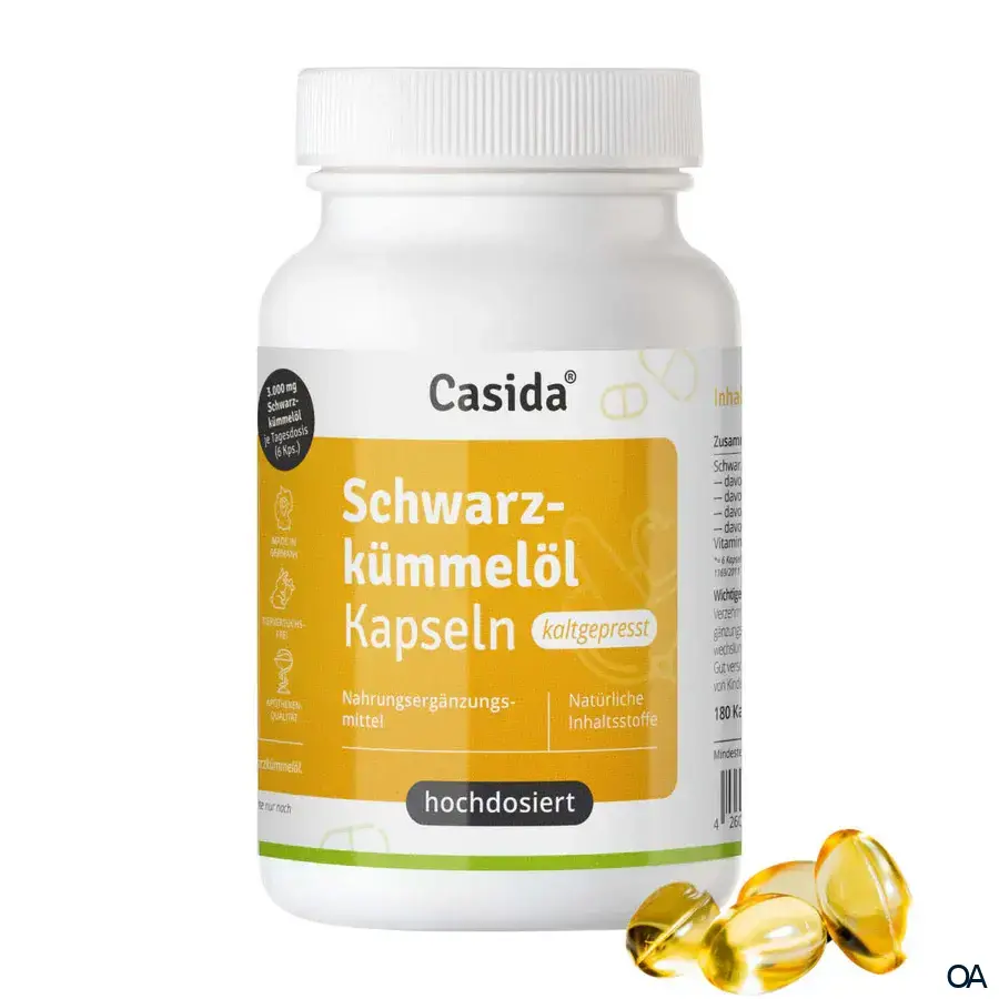 Casida® Schwarzkümmelöl Kapseln kaltgepresst