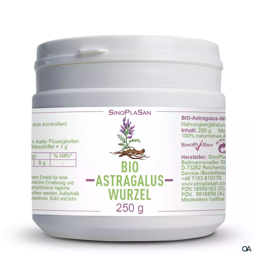 SinoPlaSan BIO Astragalus Wurzel Pulver SinoPlaSan BIO Astragalus Wurzel Pulver
