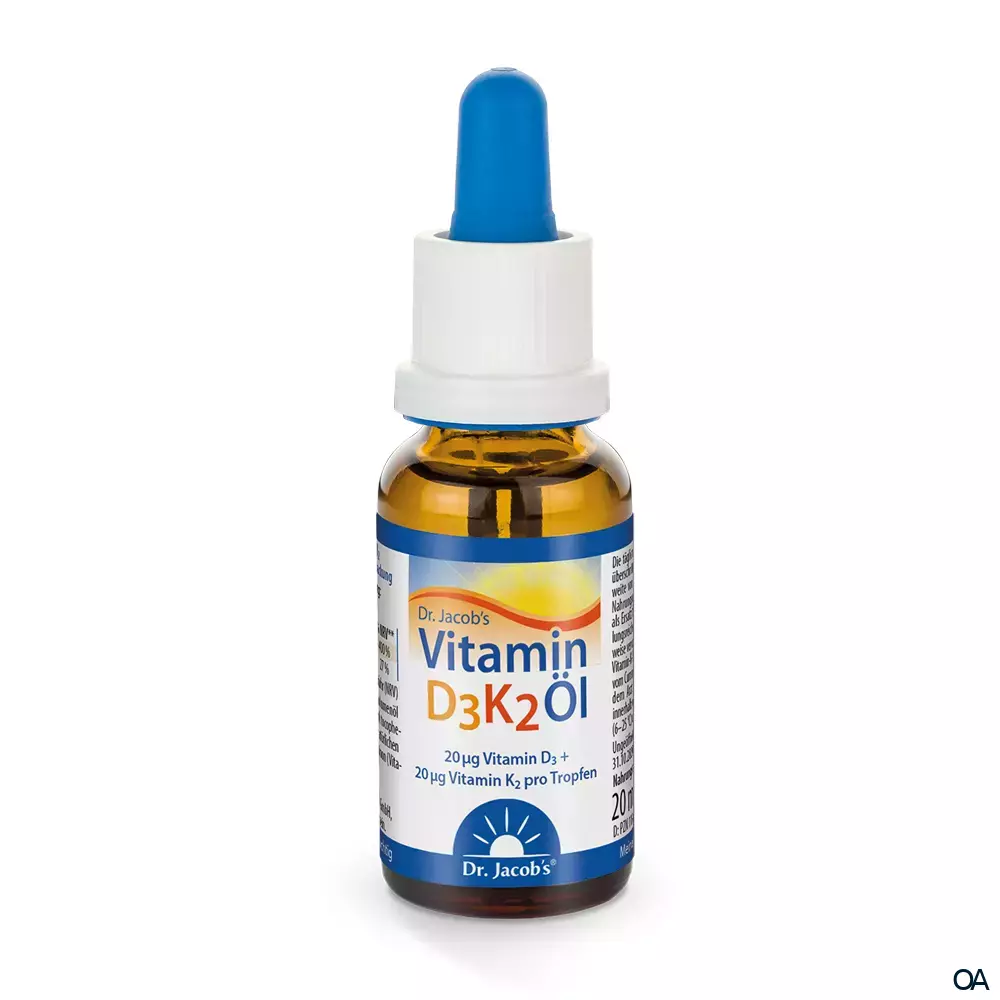 Dr. Jacob's Vitamin D3K2 Öl Dr. Jacob's Vitamin D3K2 Öl