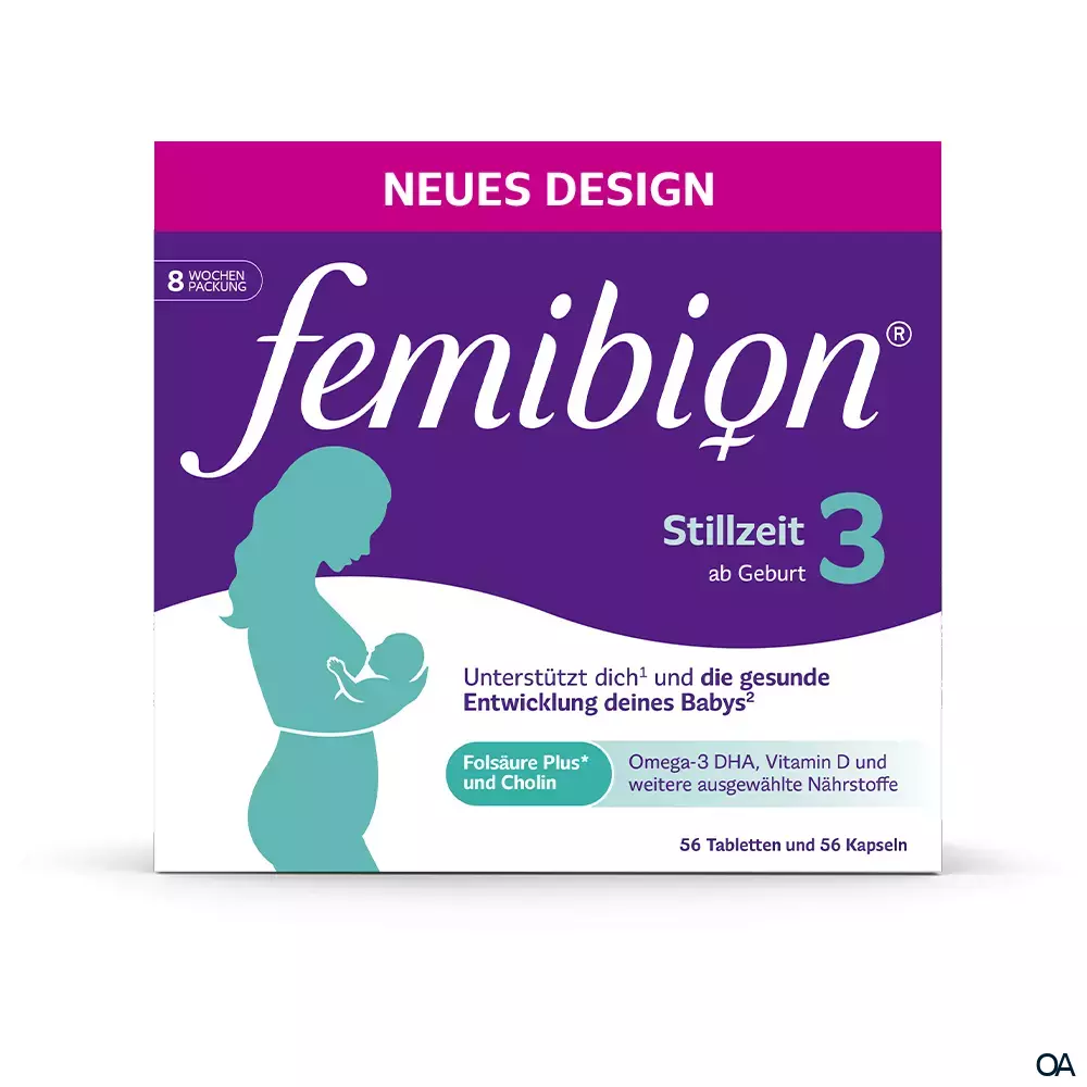 Femibion® 3 Stillzeit 56 Tabletten + 56 Kapseln Femibion® 3 Stillzeit 56 Tabletten + 56 Kapseln