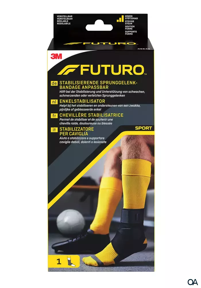 3M FUTURO™ Stabilisierende Sprunggelenk-Bandage anpassbar 46645, Verstellbar SPORT (20.3 - 25.4 cm) 3M FUTURO™ Stabilisierende Sprunggelenk-Bandage anpassbar 46645, Verstellbar SPORT (20.3 - 25.4 cm)