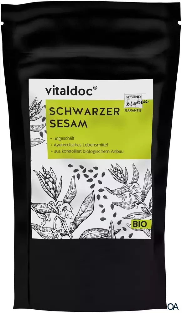 vitaldoc® BIO Schwarzer Sesam, ungeschält