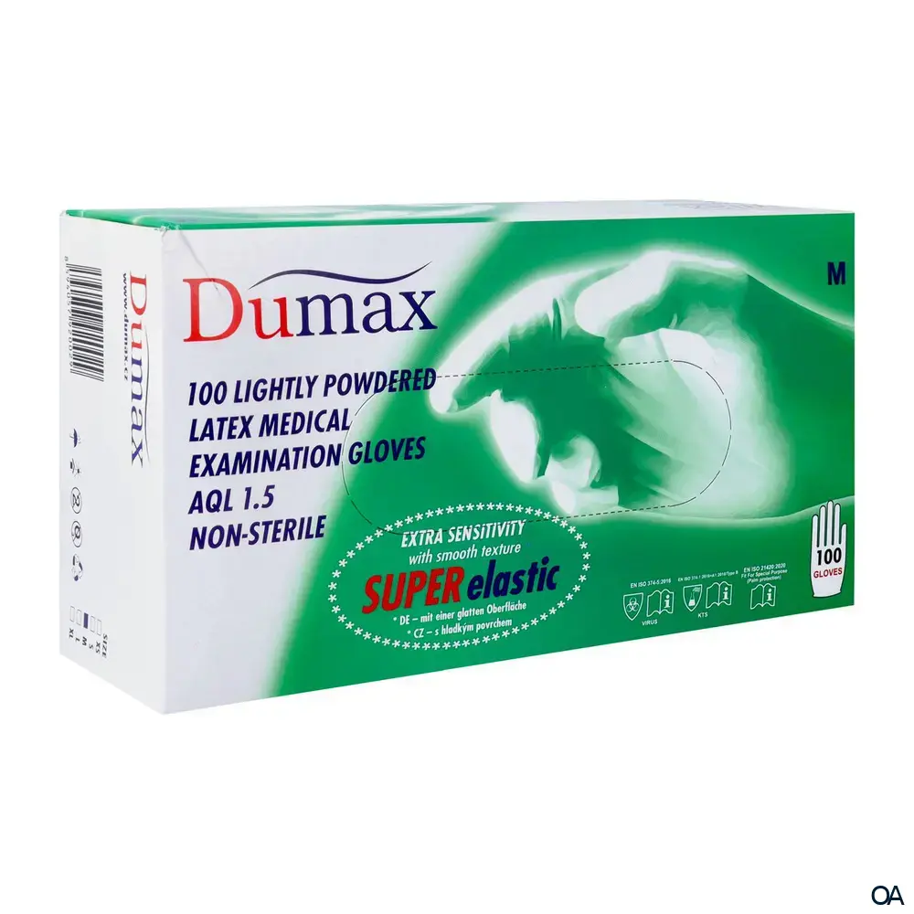 Dumax Latex Untersuchungshandschuhe gepudert - Medium