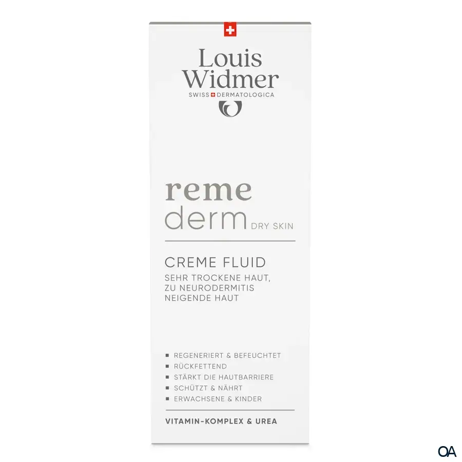 Louis Widmer remederm Dry Skin Creme Fluid - leicht parfümiert
