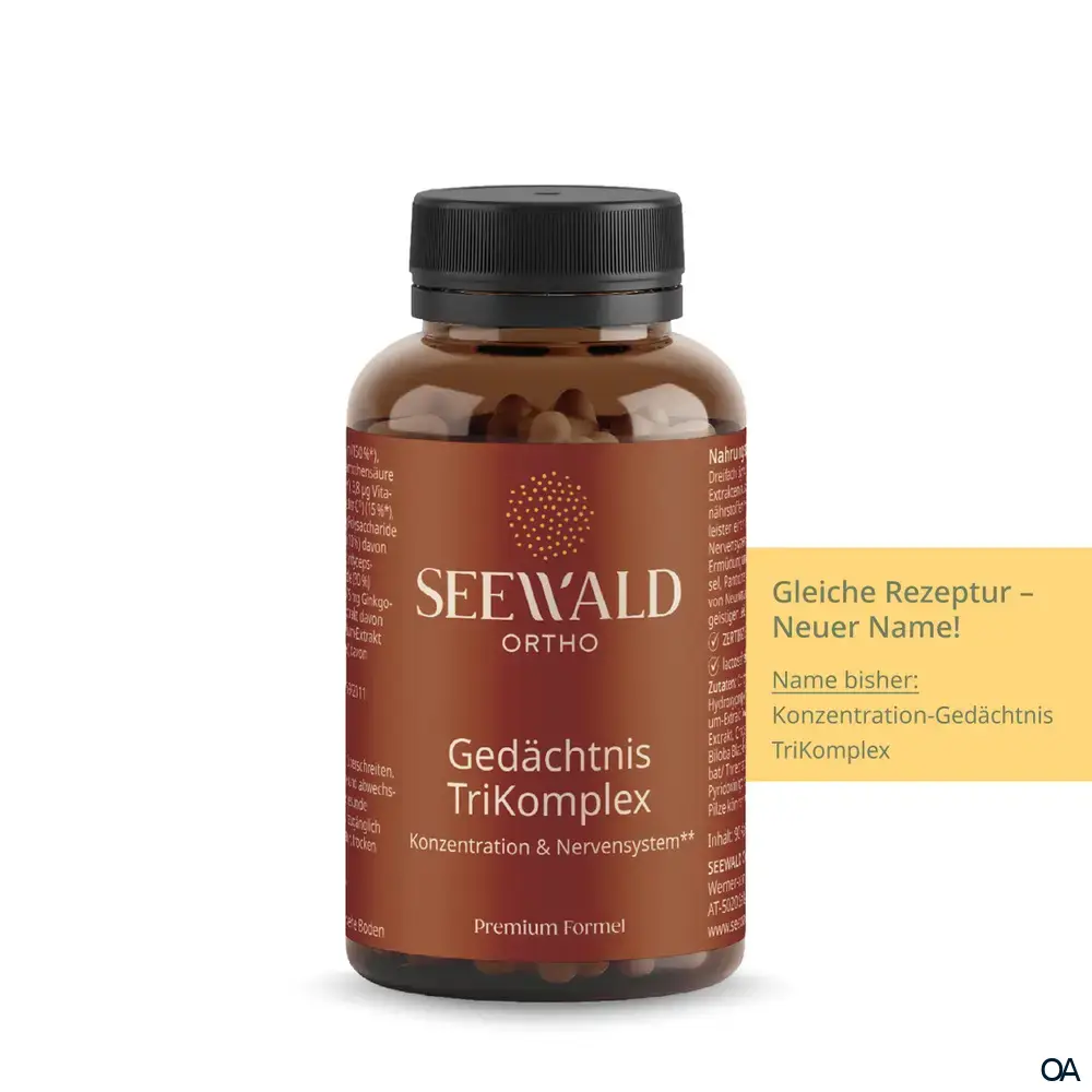 Seewald Ortho Gedächtnis TriKomplex Kapseln Seewald Ortho Gedächtnis TriKomplex Kapseln