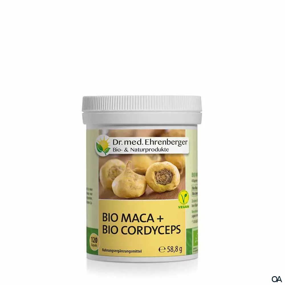 Dr. Ehrenberger Bio Maca + Cordyceps Kapseln Dr. Ehrenberger Bio Maca + Cordyceps Kapseln