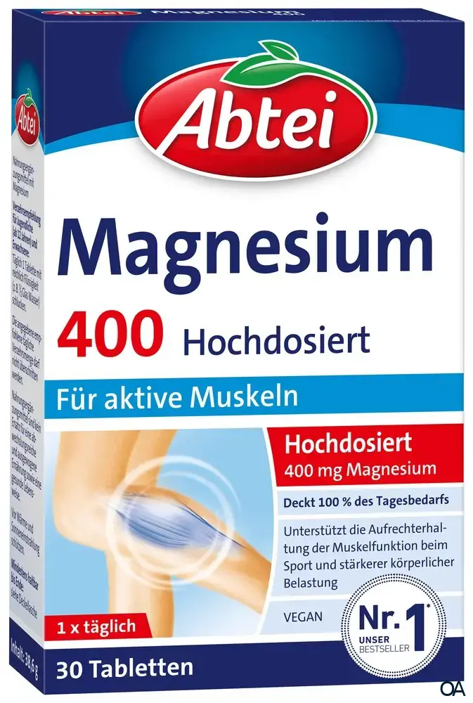 Abtei Magnesium 400 Tabletten Abtei Magnesium 400 Tabletten