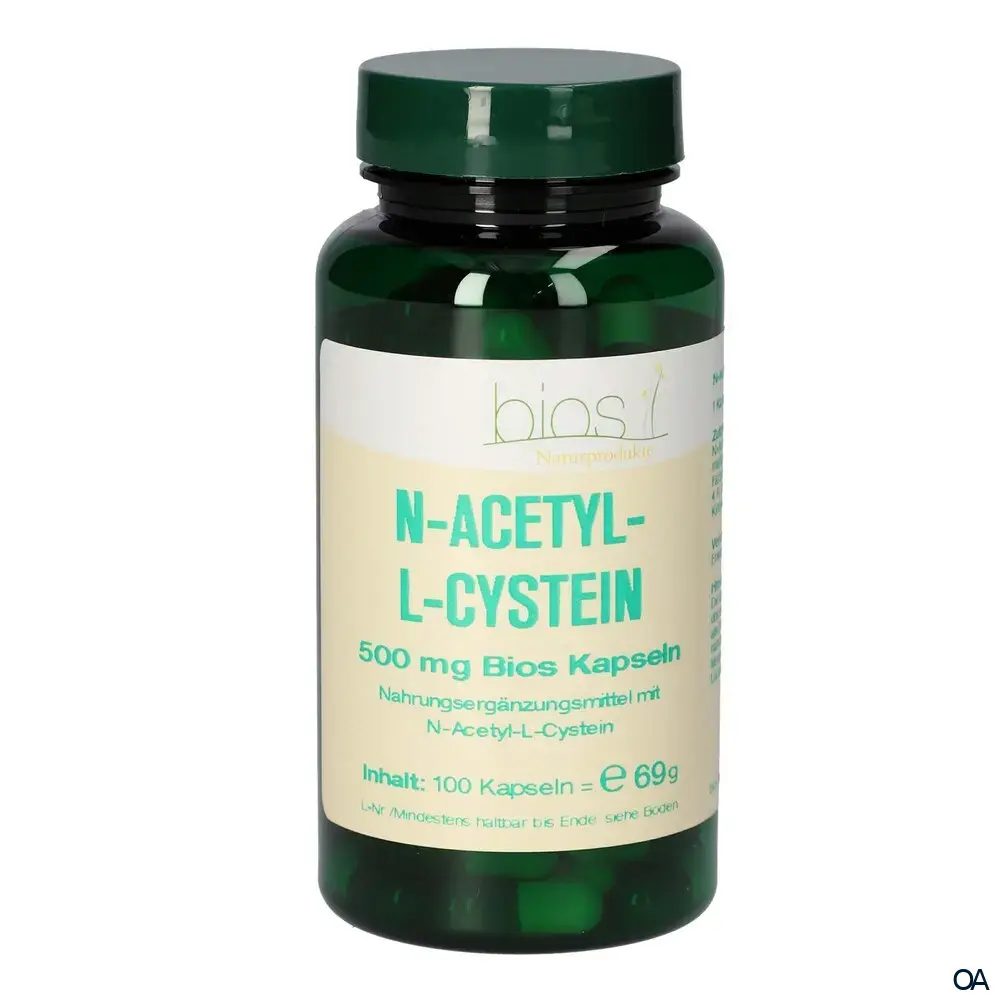 Bios N-Acetyl-L-Cystein 500 mg Kapseln Bios N-Acetyl-L-Cystein 500 mg Kapseln