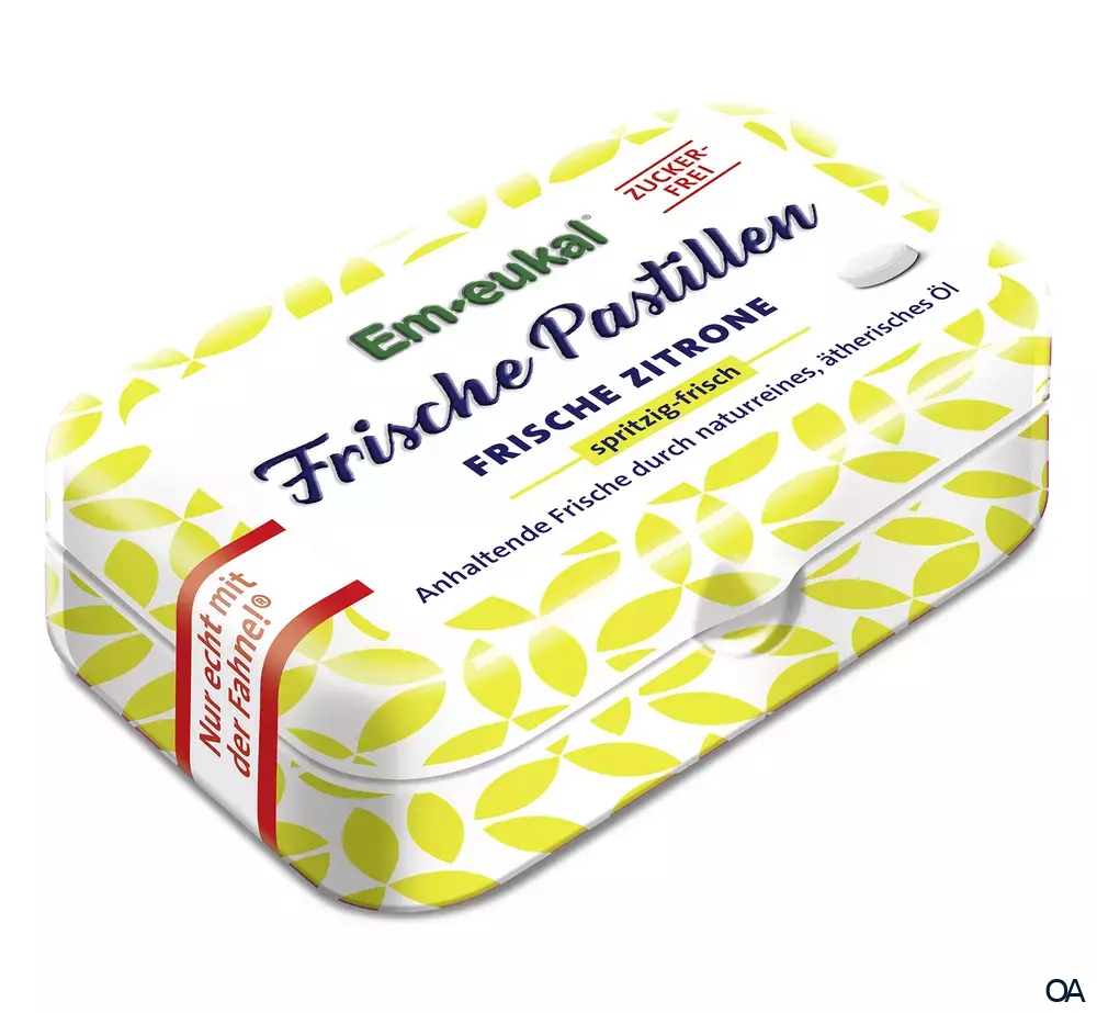 Em-eukal Frische Pastillen Frische Zitrone, zuckerfrei