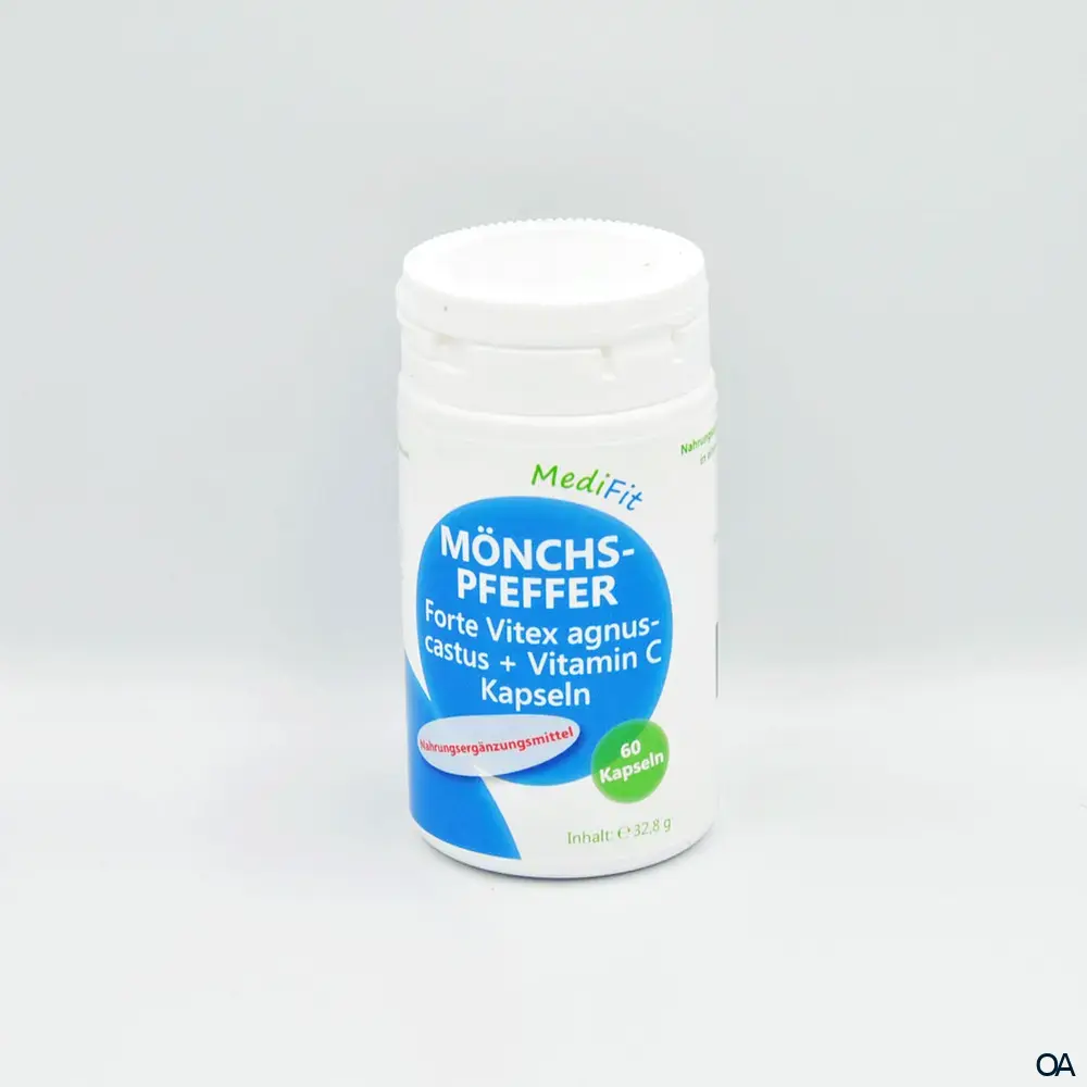 MediFit Mönchspfeffer Forte Vitex agnus-castus + Vitamin C Kapseln