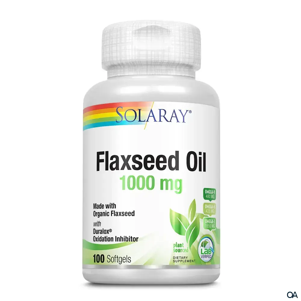 Solaray Leinsamenöl 1000 mg Kapseln