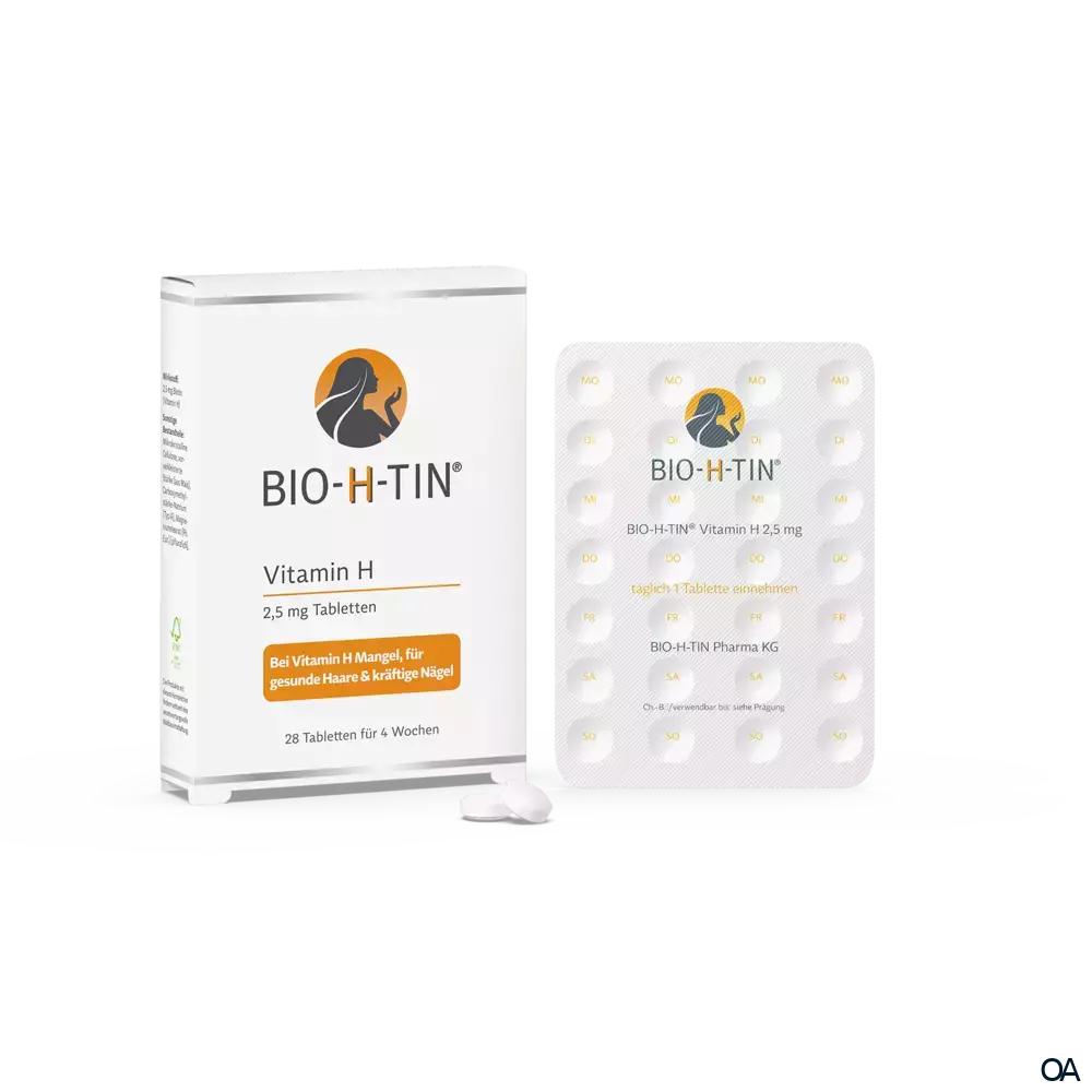 BIO-H-TIN® Vitamin H 2,5 mg Tabletten  BIO-H-TIN® Vitamin H 2,5 mg Tabletten