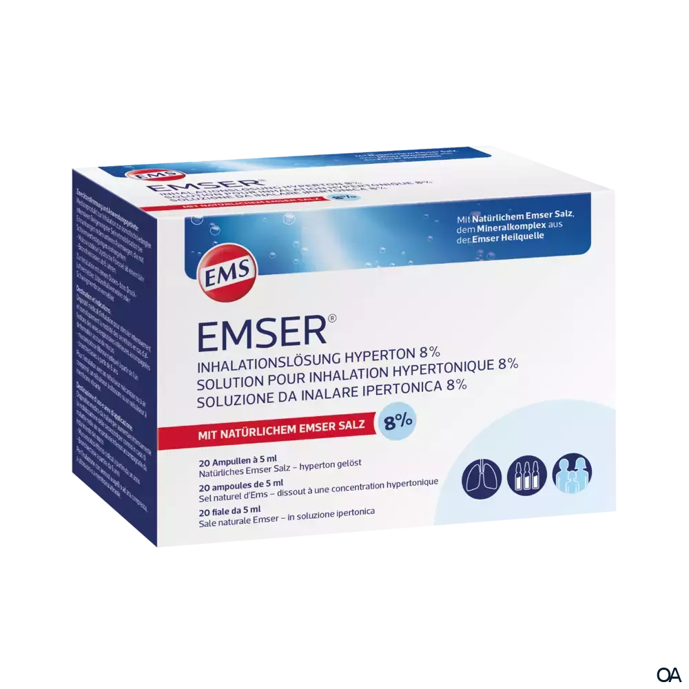Emser® Inhalationslösung hyperton 8% Ampullen Emser® Inhalationslösung hyperton 8% Ampullen