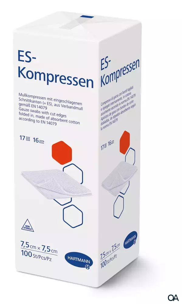 ES-Kompressen 16fach, unsteril, 7,5 x 7,5 cm
