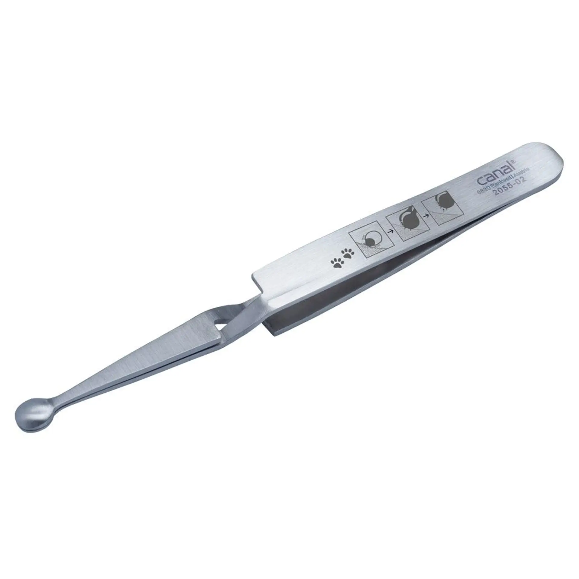CANAL® ZECKENPINZETTE FÜR TIERE ROSTFREI 2055-02