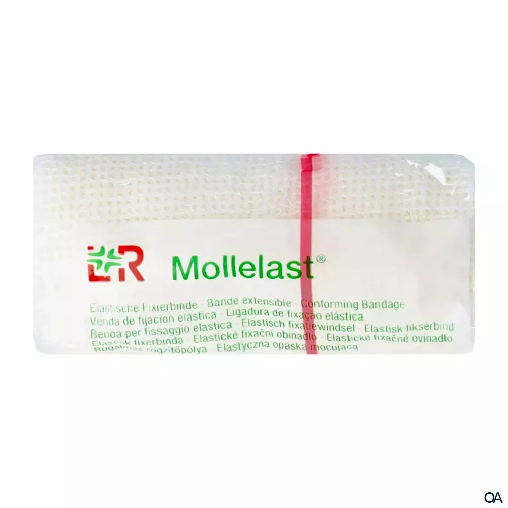 Mollelast® Elastische Fixierbinde, einzeln eingesiegelt, 8 cm x 4 m