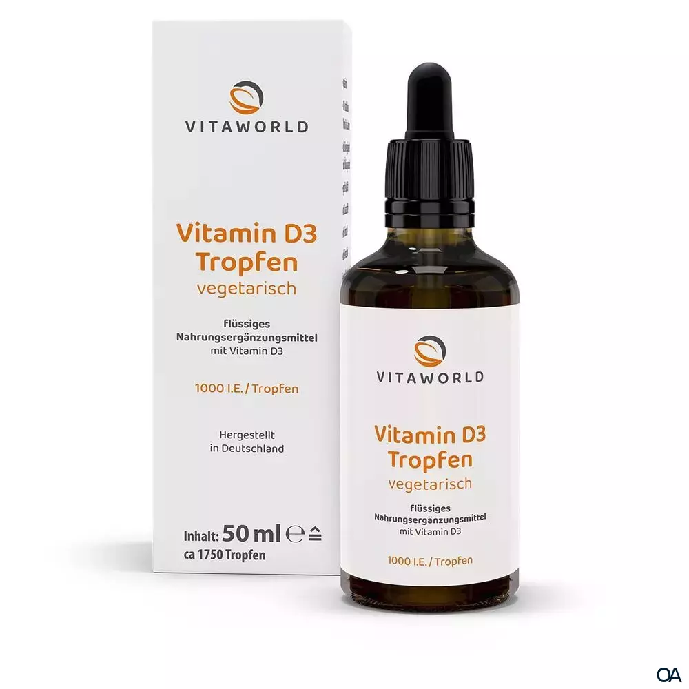 Vitaworld Vitamin D3 Tropfen 1.000 I.E.