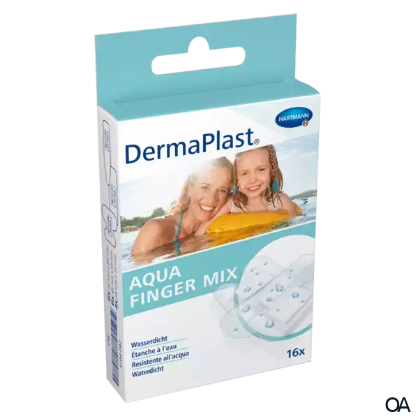 DermaPlast® Aqua Pflaster wasserfest Aqua Finger Mix 3 Größen, assortiert