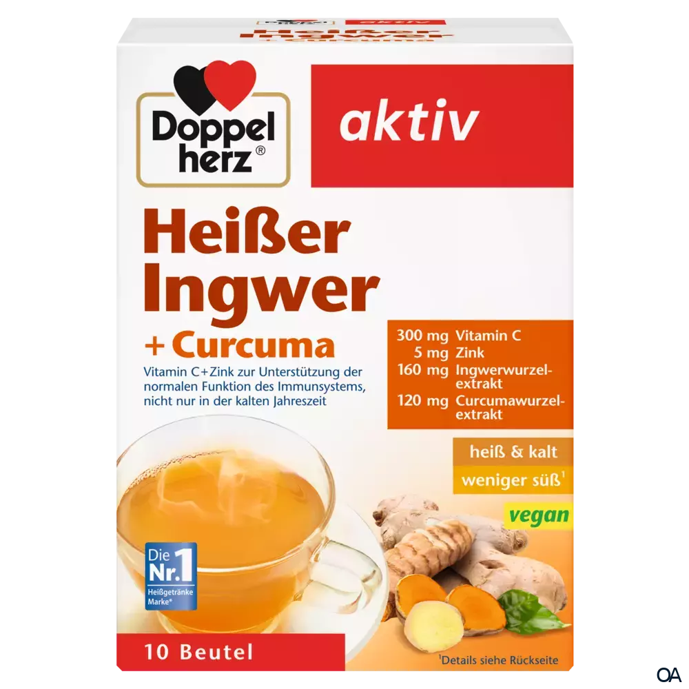 Doppelherz aktiv Heißer Ingwer + Curcuma Sachets Doppelherz aktiv Heißer Ingwer + Curcuma Sachets