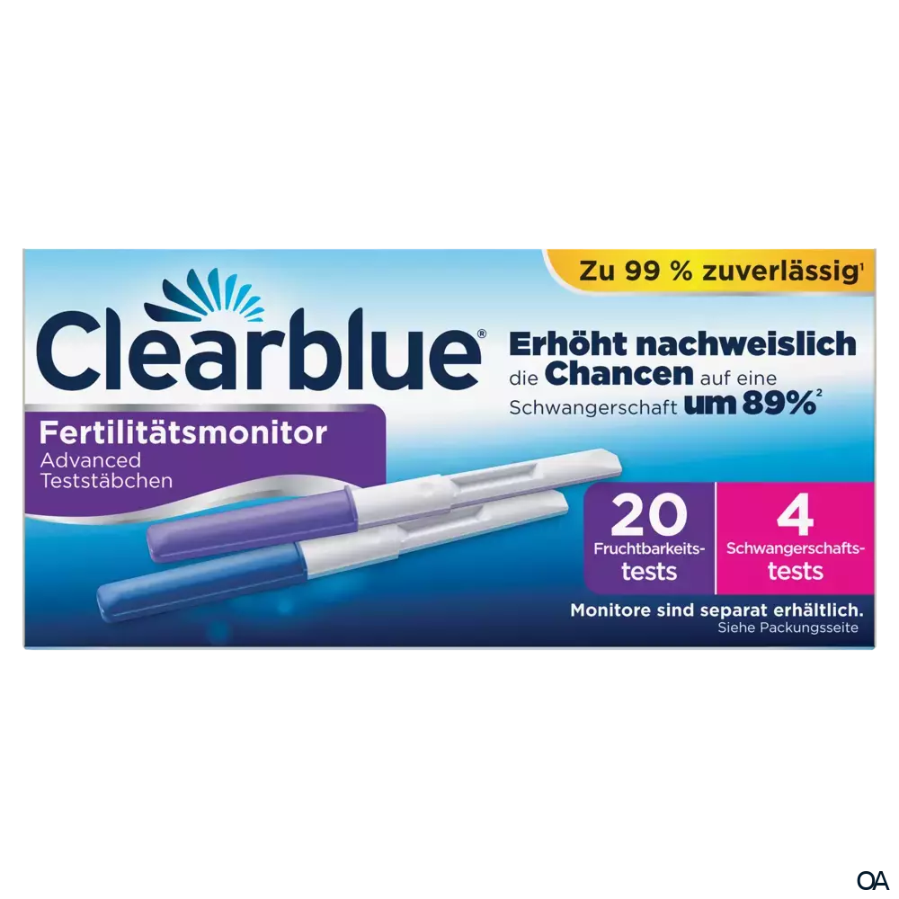 Clearblue Fertilitätsmonitor Advanced Teststäbchen Clearblue Fertilitätsmonitor Advanced Teststäbchen