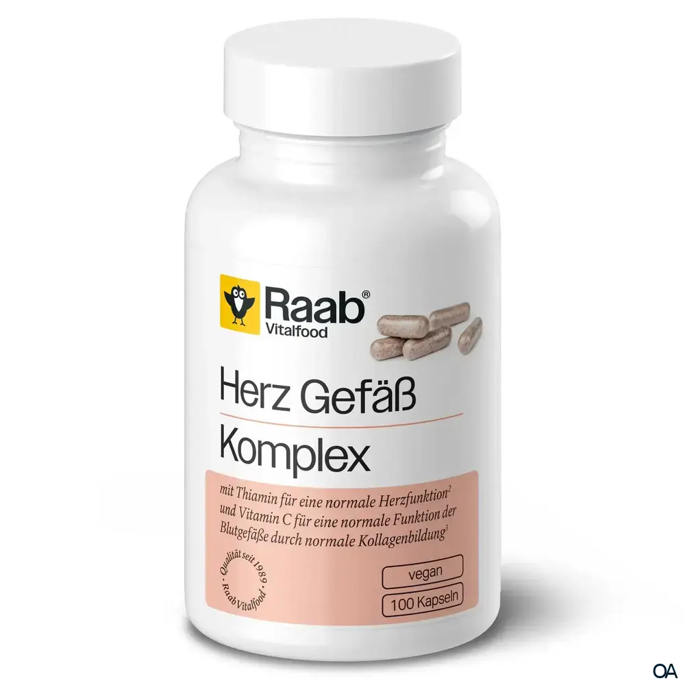 Raab® Vitalfood Herz Gefäß Komplex Kapseln Raab® Vitalfood Herz Gefäß Komplex Kapseln