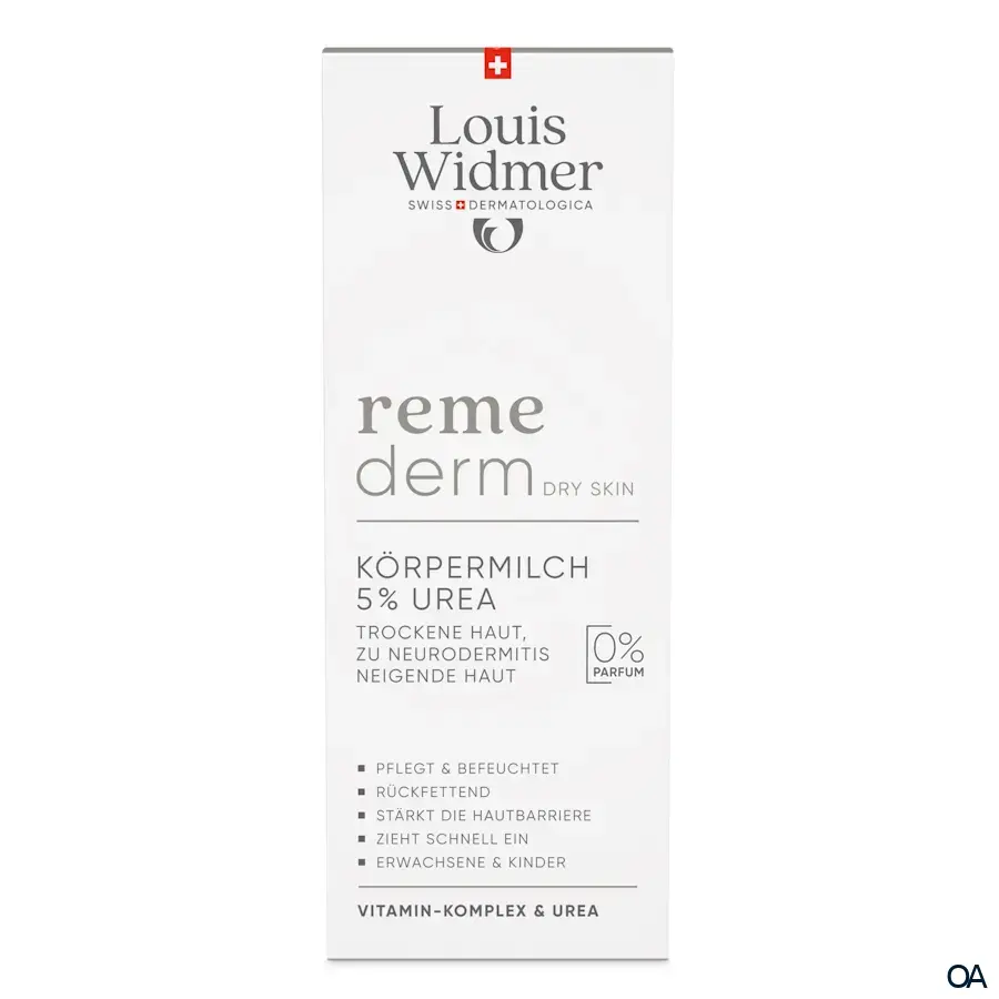 Louis Widmer Remederm Dry Skin Körpermilch 5 % Urea - ohne Parfum Louis Widmer Remederm Dry Skin Körpermilch 5 % Urea - ohne Parfum