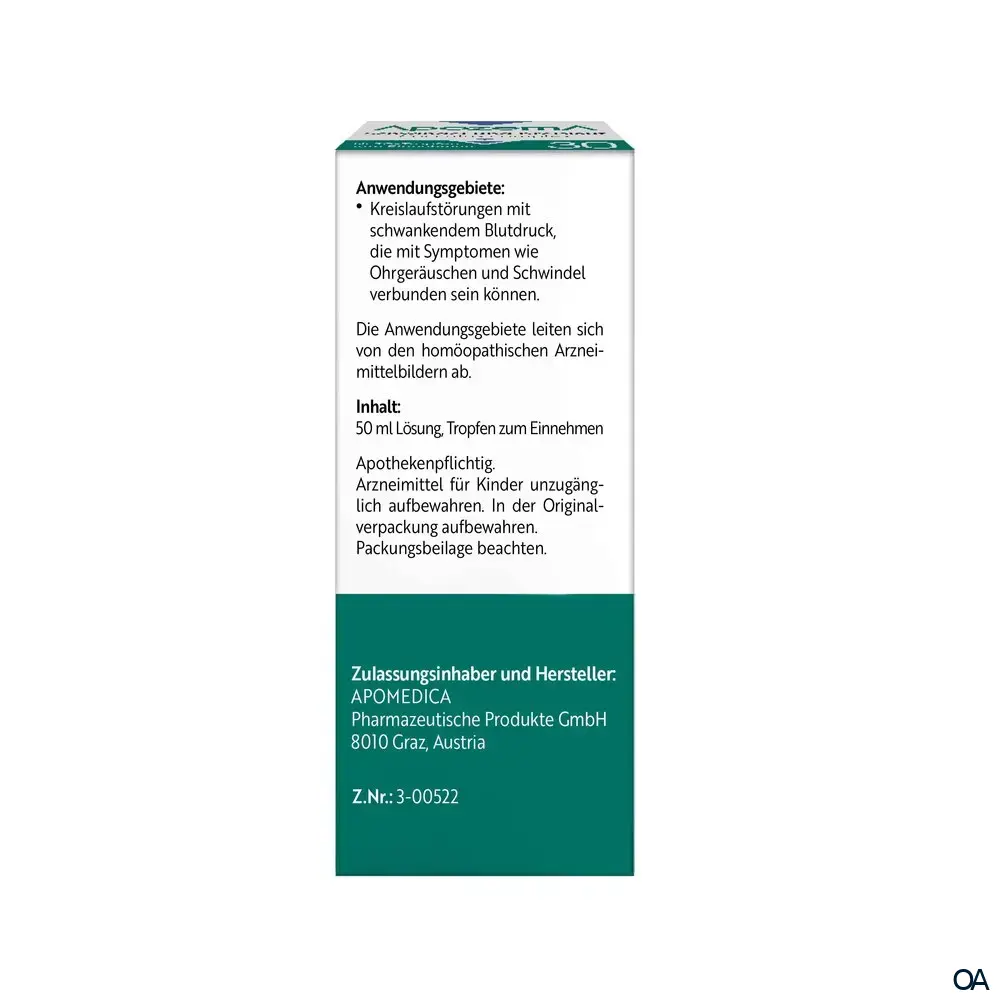 Apozema® Schwindel und Kreislauf Cocculus complex Nr. 30 Tropfen zum Einnehmen