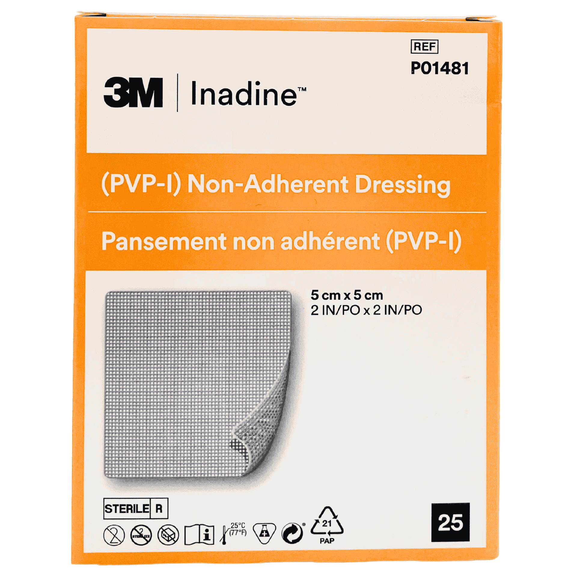 3M™ INADINE™ PVP-Iod Wundauflage 5 x 5 cm 3M™ INADINE™ PVP-Iod Wundauflage 5 x 5 cm