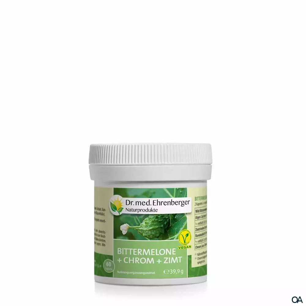 Dr. Ehrenberger Bittermelone Extrakt + Chrom + Zimt Kapseln Dr. Ehrenberger Bittermelone Extrakt + Chrom + Zimt Kapseln