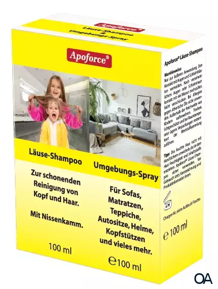 Apoforce® Läuse-Umgebungs-Spray und Läuse-Shampoo Apoforce® Läuse-Umgebungs-Spray und Läuse-Shampoo