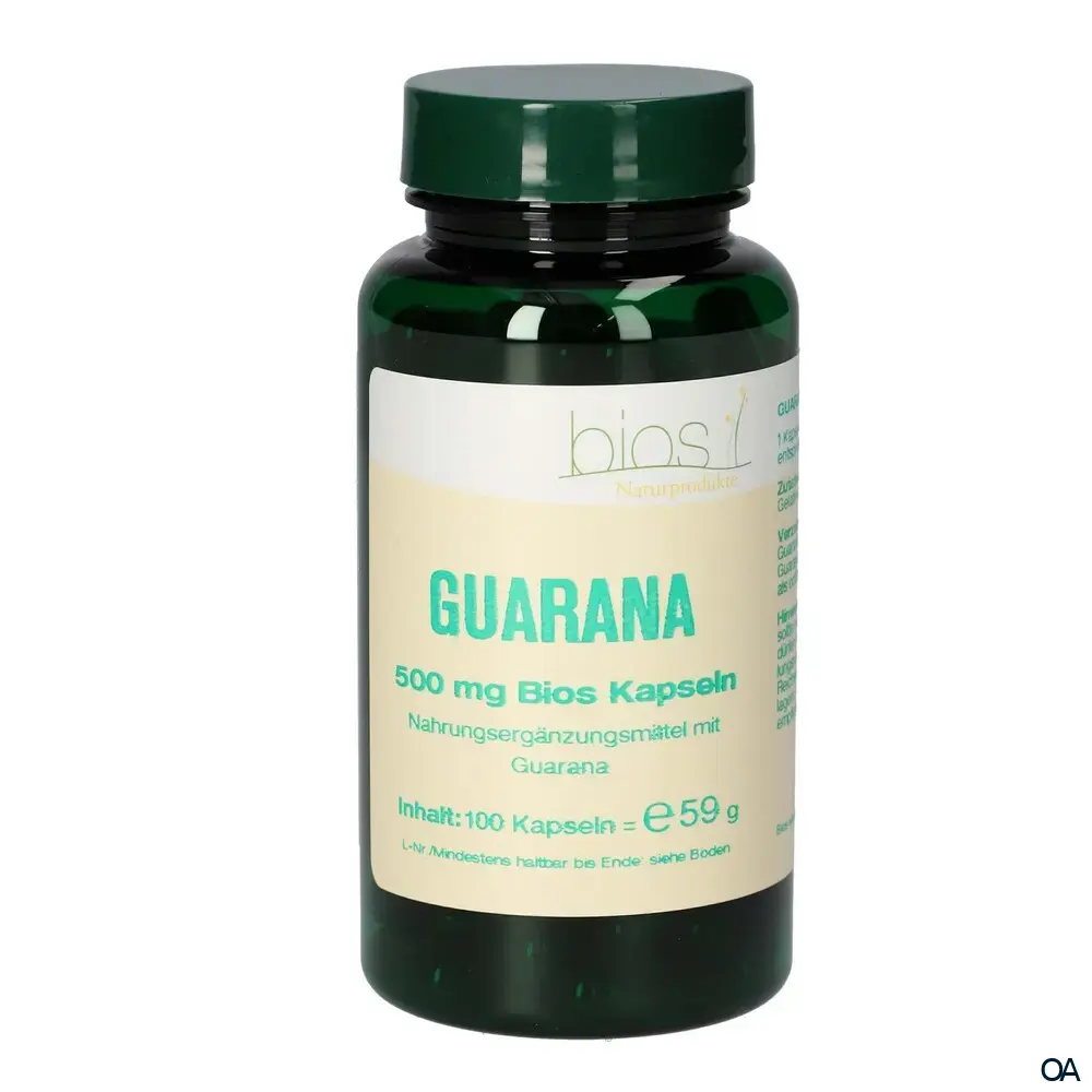 Bios Guarana 500 mg Kapseln Bios Guarana 500 mg Kapseln