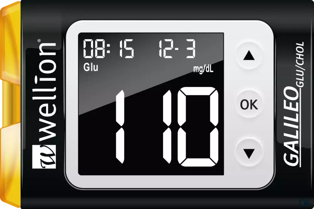 Wellion® GALILEO GLU/CHOL Blutzucker- und Cholesterin-Messgerät Schwarz Wellion® GALILEO GLU/CHOL Blutzucker- und Cholesterin-Messgerät Schwarz