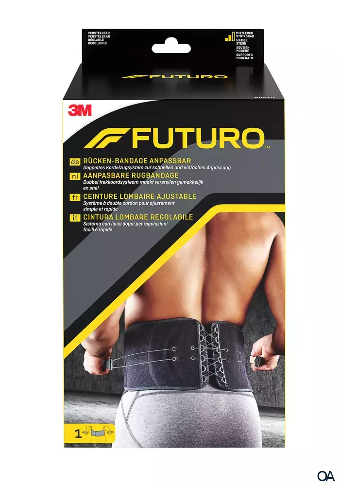 3M FUTURO™ Rücken-Bandage anpassbar 46820, Verstellbar (73.7 - 129.5 cm) 3M FUTURO™ Rücken-Bandage anpassbar 46820, Verstellbar (73.7 - 129.5 cm)