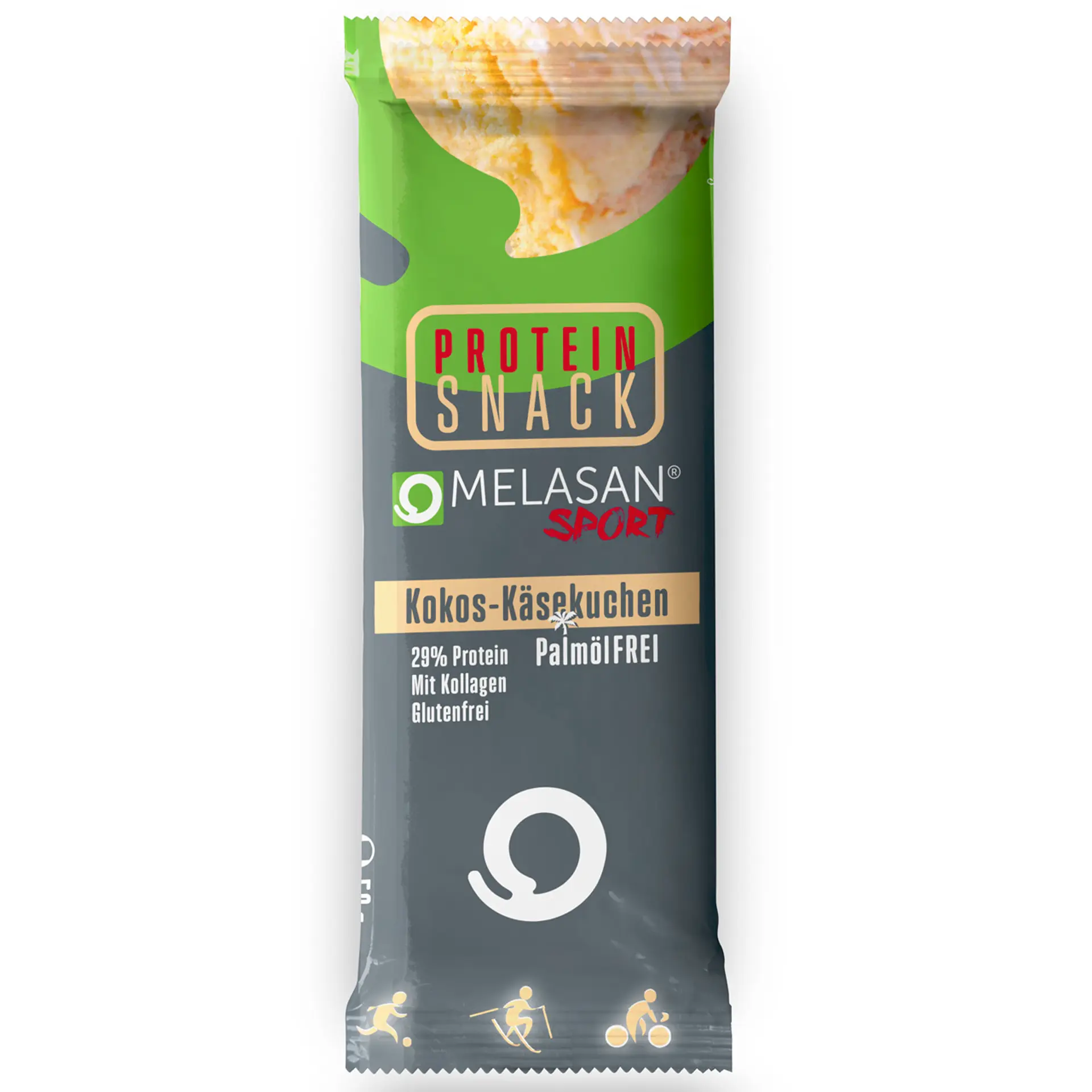 MELASAN Sport Protein Snack Kokos-Käsekuchen MELASAN Sport Protein Snack Kokos-Käsekuchen